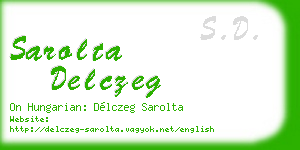sarolta delczeg business card